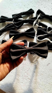 Dasi Kupu Kupu Dasi Pita Hitam Doff