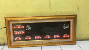 Jam sholat digital masjid 32x72