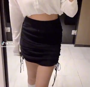Chân Váy Rút Dây HAI BÊN ÔM Body