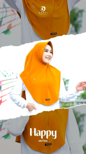 Hijab Instan Happy Warna Terbaru ORy By Daffi