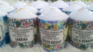 3pcs Personalized Vigil candle #2