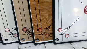 karambol ukuran 90x90 komplit biji dan kristal