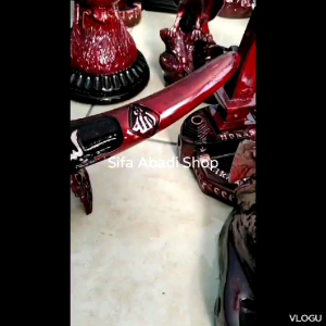 Pajangan Dinding Hiasan Meja Lemari Kaca Kaligrafi Replika Gading Gajah Kalimat Bismillah