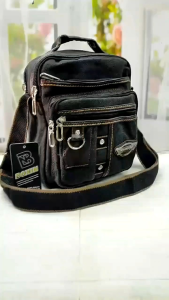 Tas selempang pria kerja kuliah kanvas premium boxin