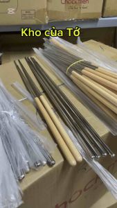 Đũa inox đũa xào đũa nấu chất liệu inox 316 hàng Lunkai set 1 đôi đũa dài 36cm và set 1 đôi đũa dài 40cm đũa xào nấu