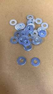 แหวนอีแปะ เบอร์10 ( M6 ) **มีตัวเลือก** เหล็กชุบซิงค์ขาว มอเตอร์ไซค์ คุณภาพดี