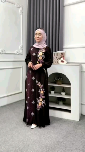 gamis twill lukis terbaru