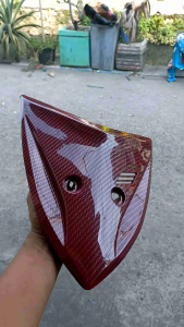 dasi dada depan vario karbu old karbon candytone merah