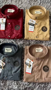 Kemko sultan embos terbaru motif hexagonal baju muslim pria