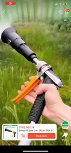 Súng Xịt Thuốc Loa Đen 60cm Mặt Sứ Dùng Tưới Cây Rửa Xe Phun Thuốc Sâu Khử Trùng Hàng Loại 1