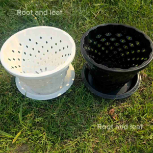 กระถางแอร์พอต ขนาด 12 นิ้ว กระถางระบายน้ำได้ดี รากรับออกซิเจนได้มากขึ้น รากแข็งแรง ราไม่วน รากไม่เน่า