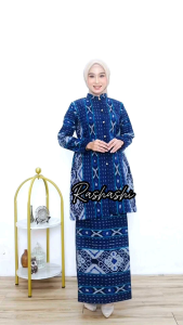ADARA One set tenun troso wanita kekinian setelan rok atasan lebaran 2025 set kondangan