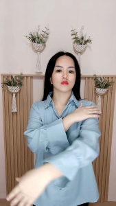 REAL PICT Kemeja Erlina Atasan Wanita Atasan Kasual Atasan Kerja