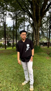 Kemeja Roses Oversize Rayon Shrit Kemeja Wanita Lengan Pendek