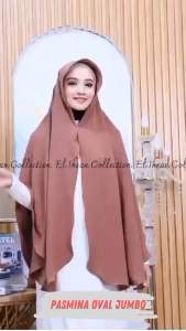 Pasmina Jumbo Premium Pasmina oval curve Pasmina syari instan El Ihsan Collection