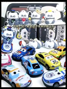 🇸🇬 Authentic Blind Box Toy City Mr. Pa Car of Easy Career Taxi Panda Figurine Display Figure