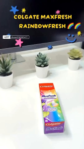 New lot พร้อมส่ง 🎯ใหม่ ยาสีฟันคอลเกตแมกซ์เฟรชเรนโบว์ เฟรช 🌈100g Colgate Max fresh