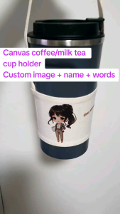Personalized Chibi Coffee/ Milk tea Cup Holder