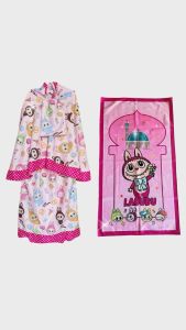 Mukena Sajadah Anak Perempuan Umur 2-8 Tahun Bahan Adem Dan Lembut Motif Karakter Terbaru 2025