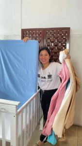 Plain Canadian Cotton Fitted Bedsheet for Crib Foam