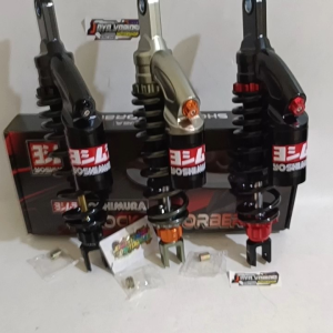 NEW SHOCK SHOCKBREAKER SINGLE YOSHIMURA M-DAY MODEL RCB NEW SERIES TABUNG ATAS  310MM 330MM MATIC PNP MIO/ VARIO/ BEAT/ FINO/ SCOOPY/ GENIO/ SPACY/ YAMAHA GEAR/ X RIDE/ XEON/ SPIN/ AEROX125/ FILANO DLL
