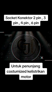 Socket Konektor 6 Pin / Soket Kabel Kelistrikan Kabel Isi 6 Kabel Ukuran 075mm