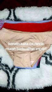 PROMO 4 PCS CELANA DALAM WANITA MOTIF RENDA DEWASA DAN REMAJA SIZE M. L. XL. XXL