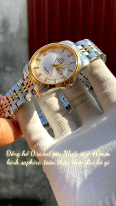 Đồng hồ nam orientt kính sapphire chống trầy  chống nước tốt dây inox không rỉ
