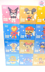 12pcs MAGIC BLOCKS ASSORTED CHARACTERS/loot bag fillers /paninda /giveaways/party favors.