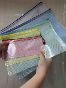 พร้อมส่ง ในไทย wasu.store24 WS051 ซองเอกสารตาข่ายแบบมีซิบ กระเป๋าดินสอ กันน้ำ A3 A4 A5 A6 B4
