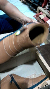 Sepatu Boot Kulit Asli Full Jahit Sekeliling/resleting sampng full kulit sapi