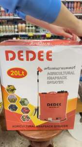 Dedee เครื่องพ่นยาแบตเตอรี่ เครื่องพ่นยาไฟฟ้า ถังพ่นยาแบต 20 ลิตร ของแท้ 100% แรงดันสูง ยิงไกล 10 เมตร ปั๊ม 10 บาร์เต็ม