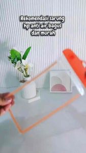 Case Cover Pelindung Tas Plastik HP Smartphone Anti Air Hujan 4-6 inch