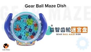 Little White Kids Funny Gear Puzzle Maze Toy Mainan Kanak 儿童益智早教齿轮迷宫球