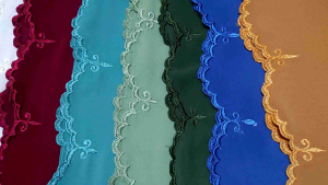 Hijab Pashmina Panjang Kain Ceruty Babydoll Sulam Bordir