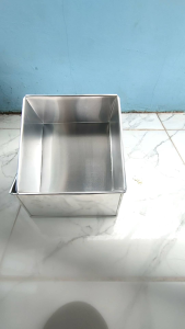 Loyang bolu kotak lapis legit tinggi 8cm sd 12cm dengan berbagai ukuran