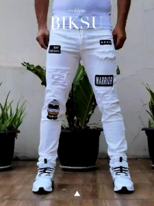 CELANA JEANS PANJANG PRIA BIKERS EMBLEM BERKUALITAS | TERKINI GOOD QUALITY PRIA TERBARU PRIA PANJANG BAHAN JEANS BERKUALITAS - HARGA TERJANGKAU TERBARU SLIMFIT PENSIL STREET - JEANS PANJANG TERBARU