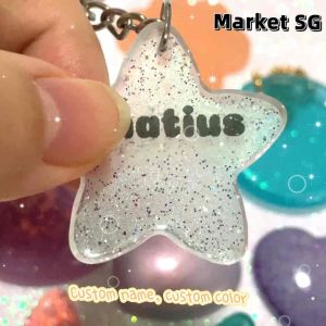 Custom name tags bag charms