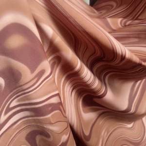 Printed Brown Marble Nylon Spandex Fabric sold per yard