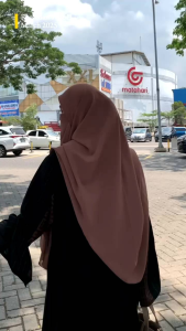 Abaya KHALIFAH Gamis Hitam Temboro Premium by Al Noor Niqob