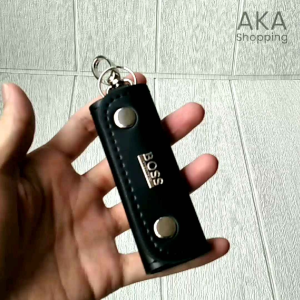 HC BOS10 | Elegan Mini Dompet STNK Kulit Gantungan Kunci Mobil Motor