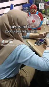 Kipas Angin Listrik Karakter Mario / Welhome 10 inchi MJ Elektric MJ Elektric