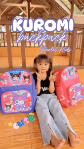 Tas Ransel Anak Tk/Sd Perempuan Kuromi Tas Sekolah Cewe Kelas 1-4