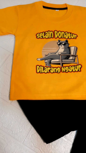 SETELAN BAJU ANAK KATA-KATA SELAIN DONATUR DI LARANG NGATUR UNTUK USIA 1-10 TAHUN