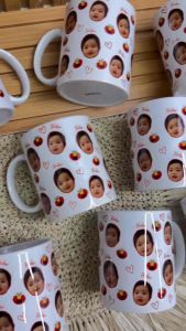 Personalized Mugs Face cut design birthday souvenirs and giveaways