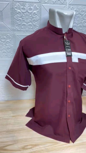 KOKO ANAK DAN AYAH COUPLE APMIX BAJU MUSLIM KELUARGA DESIGN GARIS WARNA TERBARU