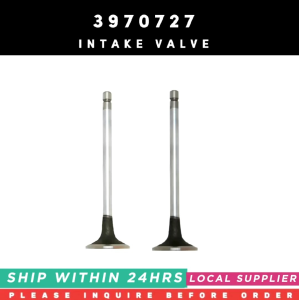 INTAKE VALVE 3970727 EXHAUST VALVE 3969637 [MUST INQUIRE 1ST PRE-ORDER ONLY!!! LOCAL SUPPLIER WARRANTY] CUMMINS ENGINES 6C8.3 B4.5 ISBE4 AND MORE COMPATIBLE 5307875 4981795
