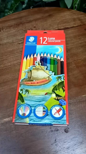 Pensil Warna STAEDLER Luna 12 Panjang & Pendek Permanen