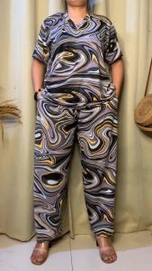 XL TO 2XL FANNY TERNO PANTS V NECK WITH 2 SIDE POCKET
