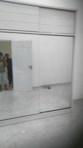 Lemari Pakaian Sliding Mirror Full cermin Pintu 2 jumbo Kabinet. Free Ongkir Jabodetabek